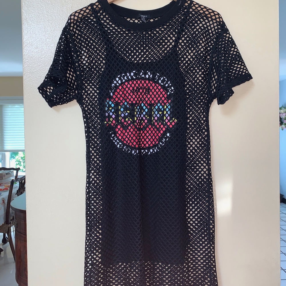 Black Mesh Dress